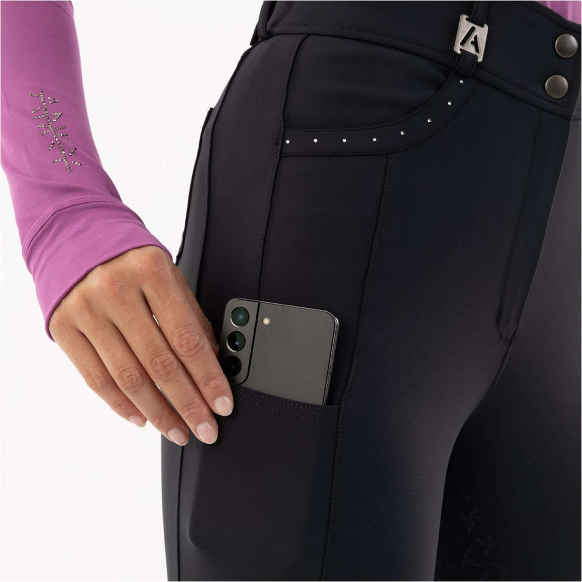 ANKY Rijbroek Pantalon d'Équitation Narrative XR242102 Full Grip Noir