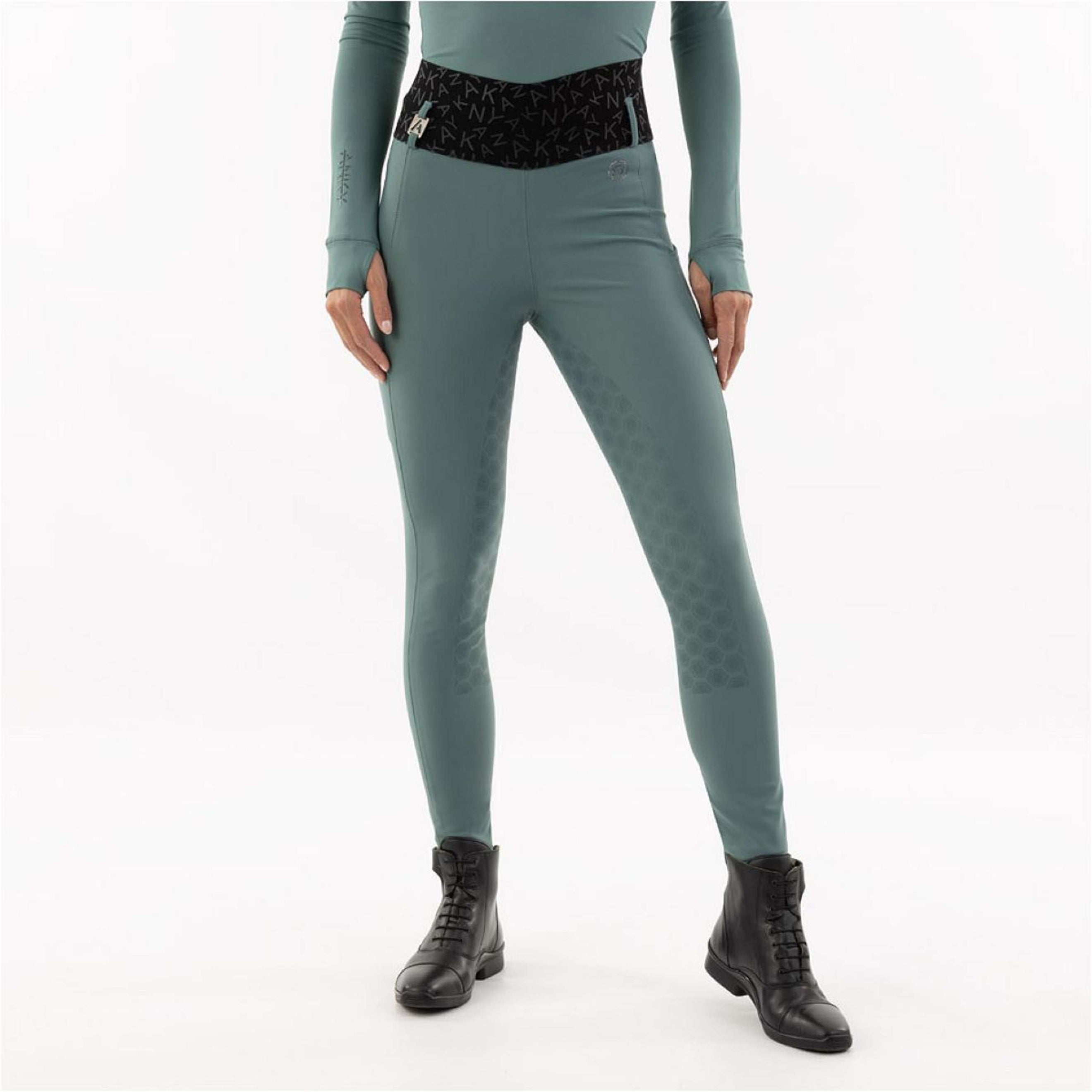 ANKY Rijlegging Legging d'Équitation Vibrance XR242104 Full Grip Silver Pine