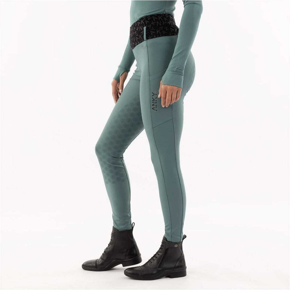 ANKY Rijlegging Legging d'Équitation Vibrance XR242104 Full Grip Silver Pine