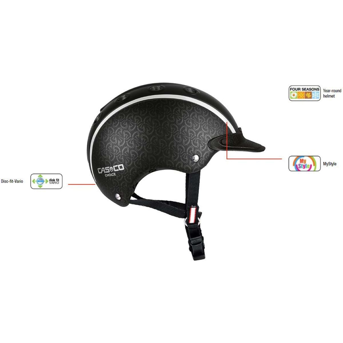 Casco Bombe Choice Turnier Noir