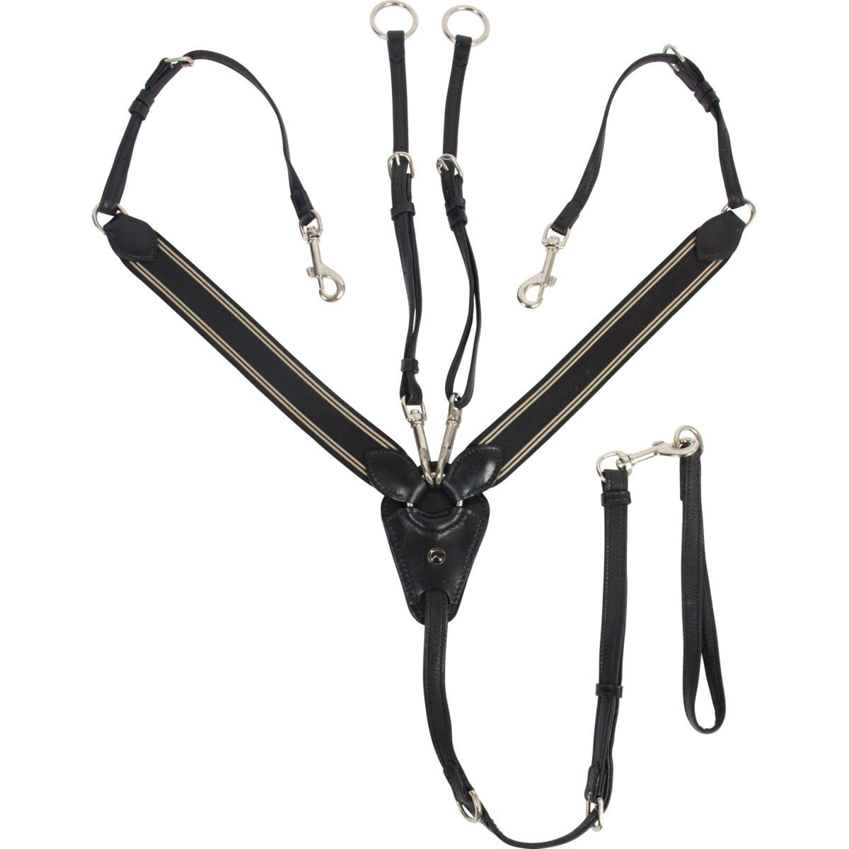 Catago Collier de Chasse avec Martingale Noir