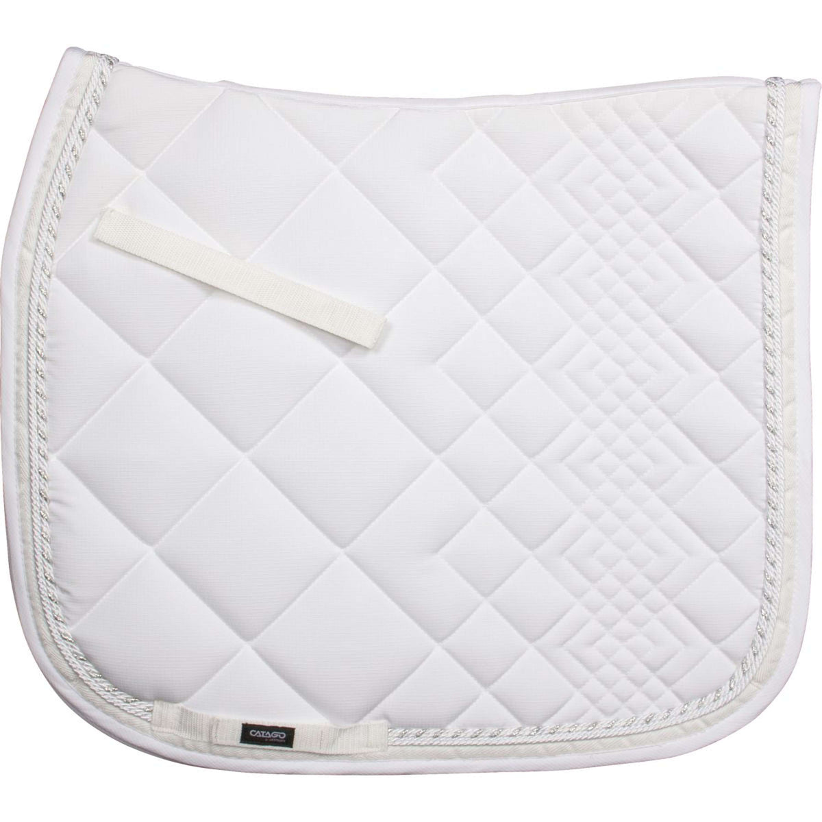 Catago Tapis de Selle Diamond Dressage Blanc