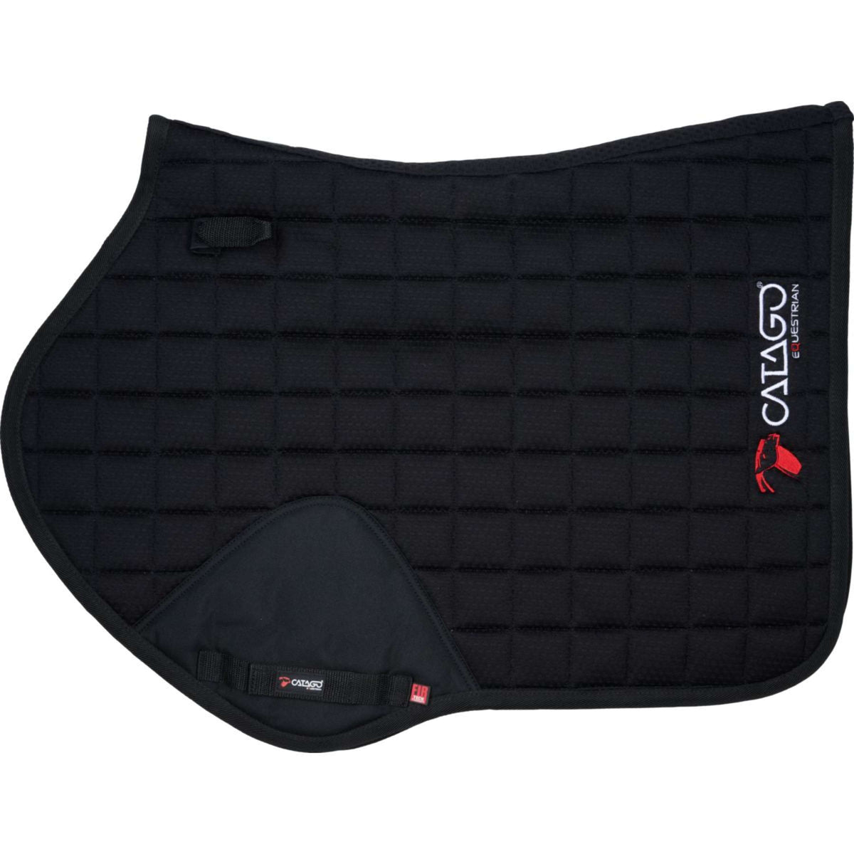 Catago Tapis de Selle FIR-Tech de Saut Noir