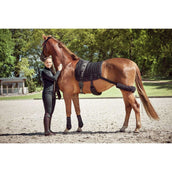 Catago Tapis de Selle FIR-Tech avec Élastique Dressage Noir