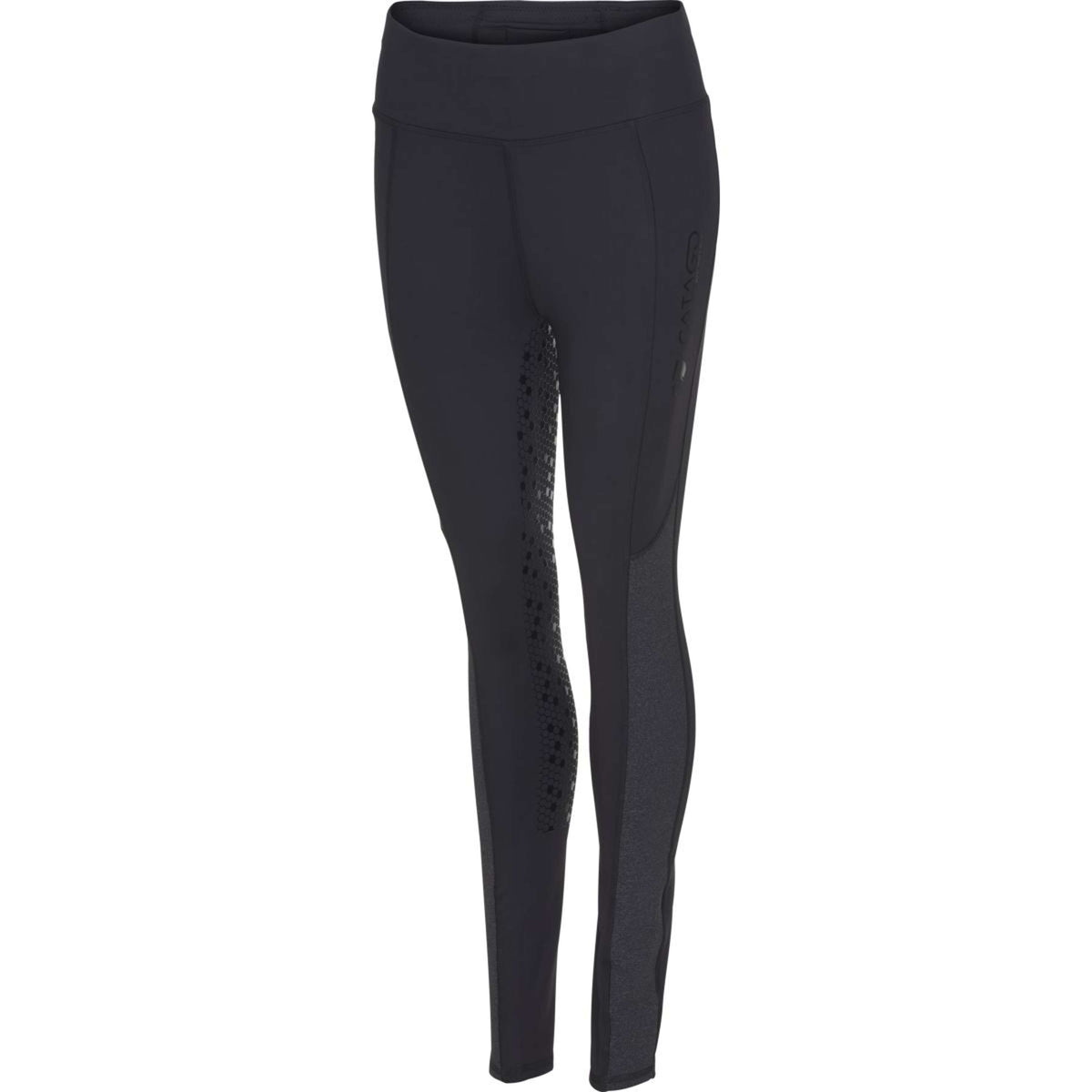 Catago Legging d'Équitation Lova Silicone Fond de Peau Noir