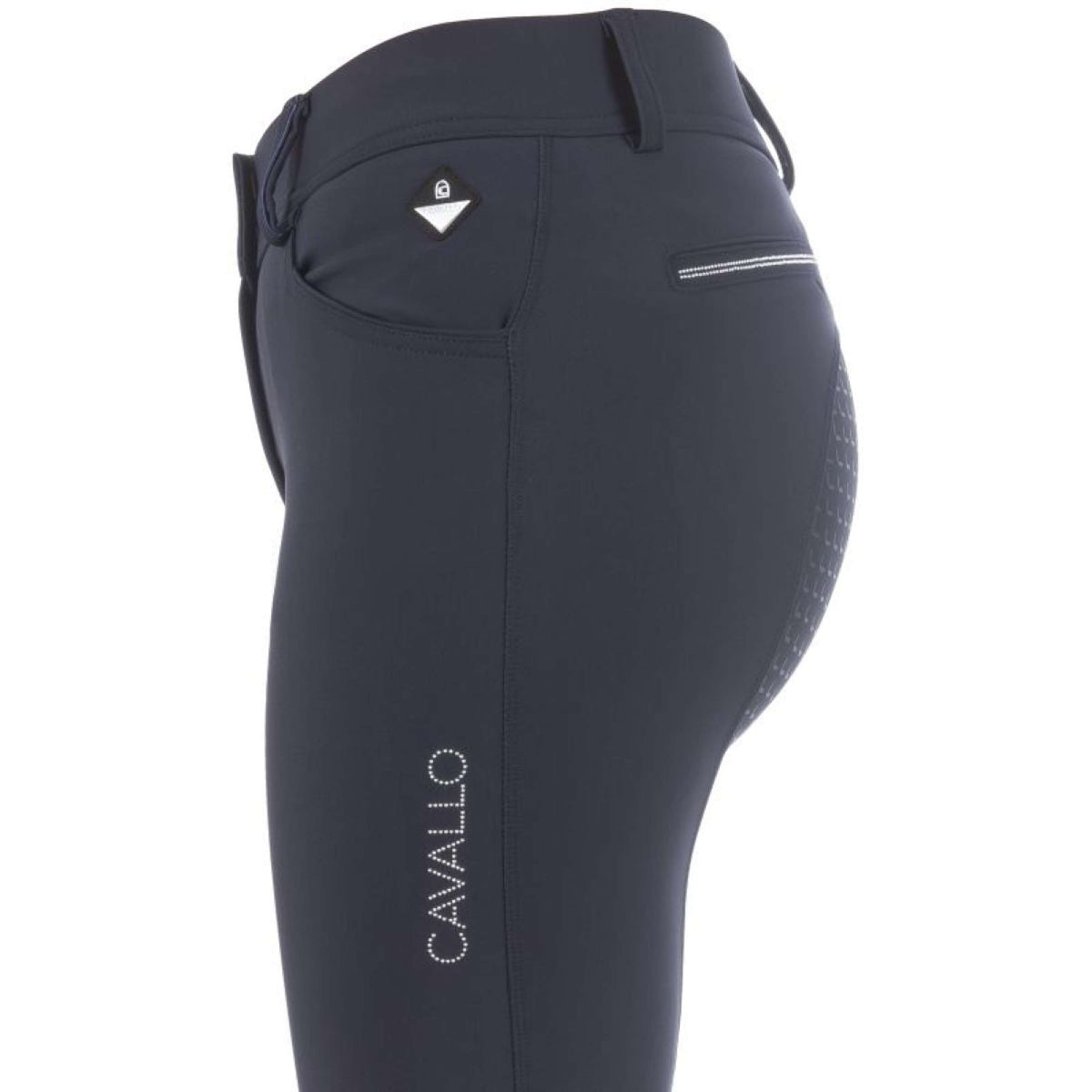 Cavallo Pantalon d'Équitation CavalCuna Grip Mobile Full Grip Bleu foncé