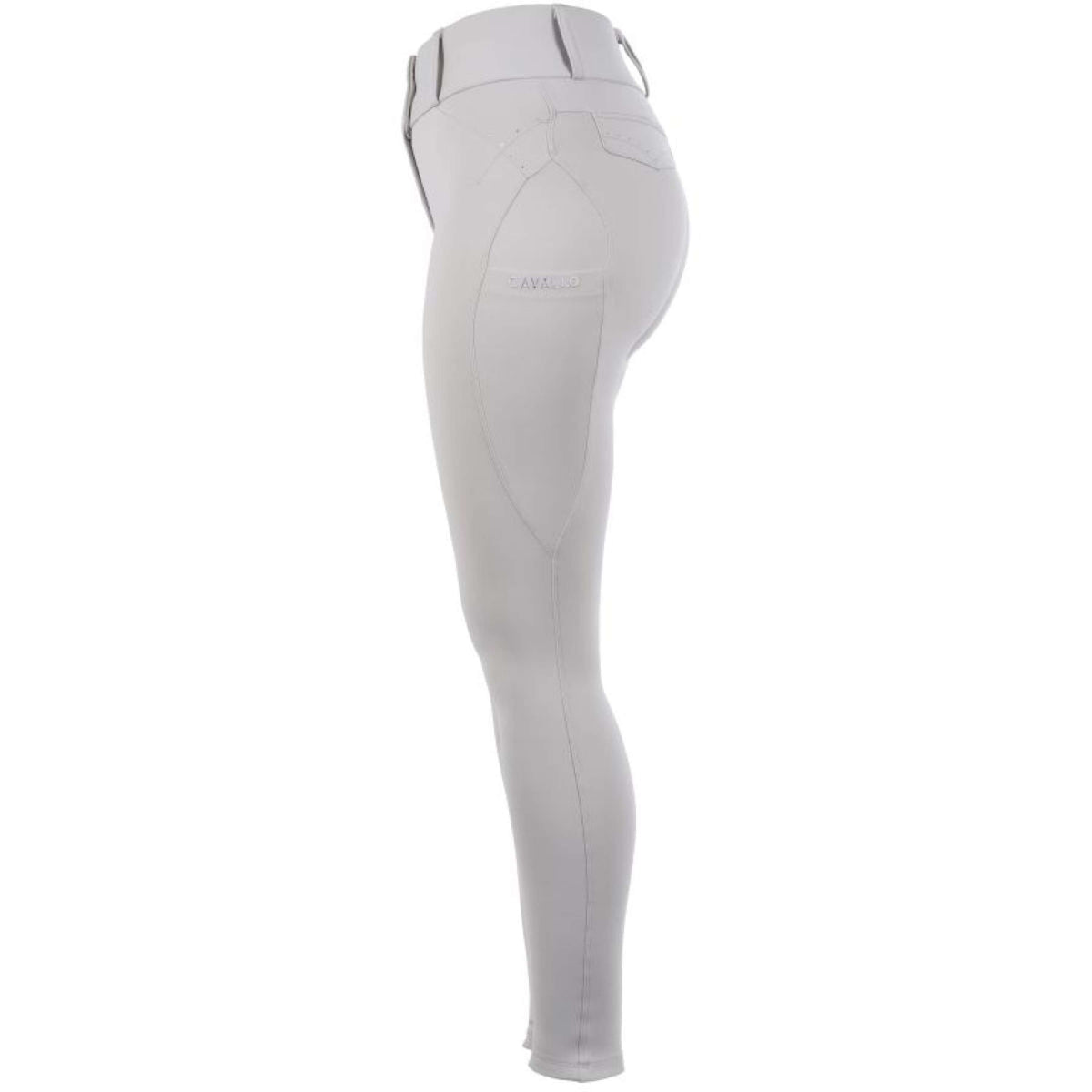 Cavallo Pantalon d'Équitation CavalCandera Grip Mobile Full Grip Gris Perle