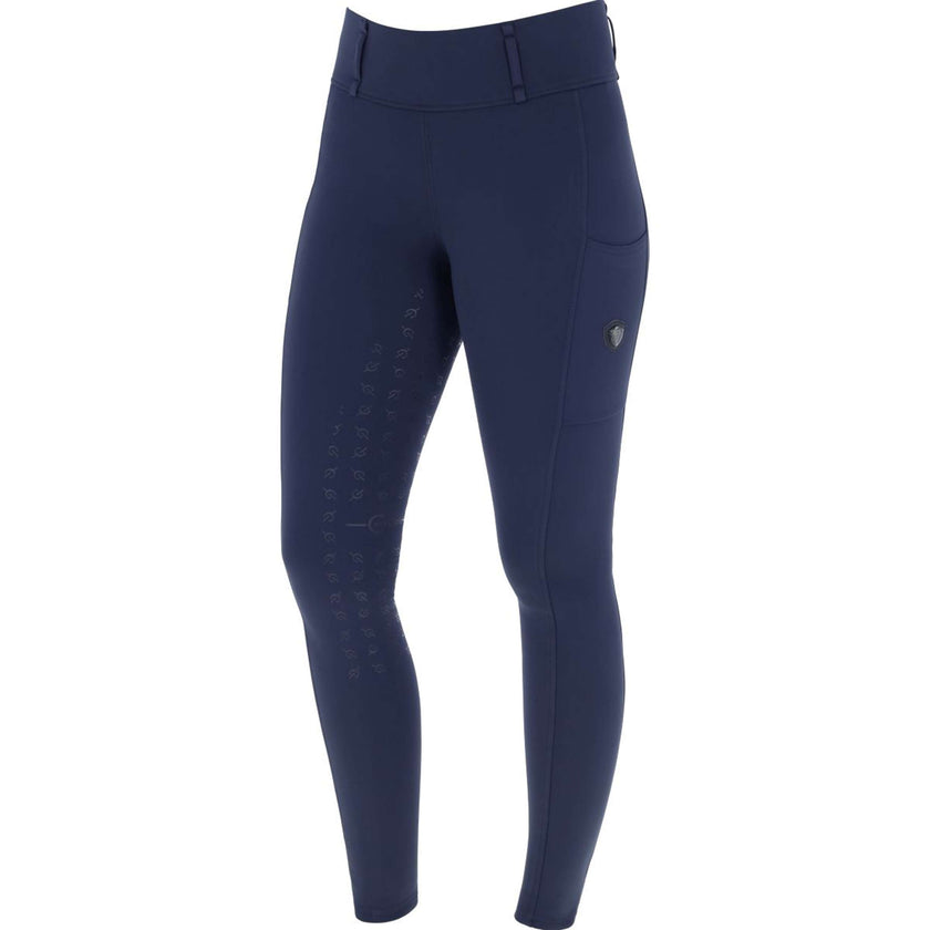 Covalliero Legging d'Équitation AW24 Full Grip Marin foncé