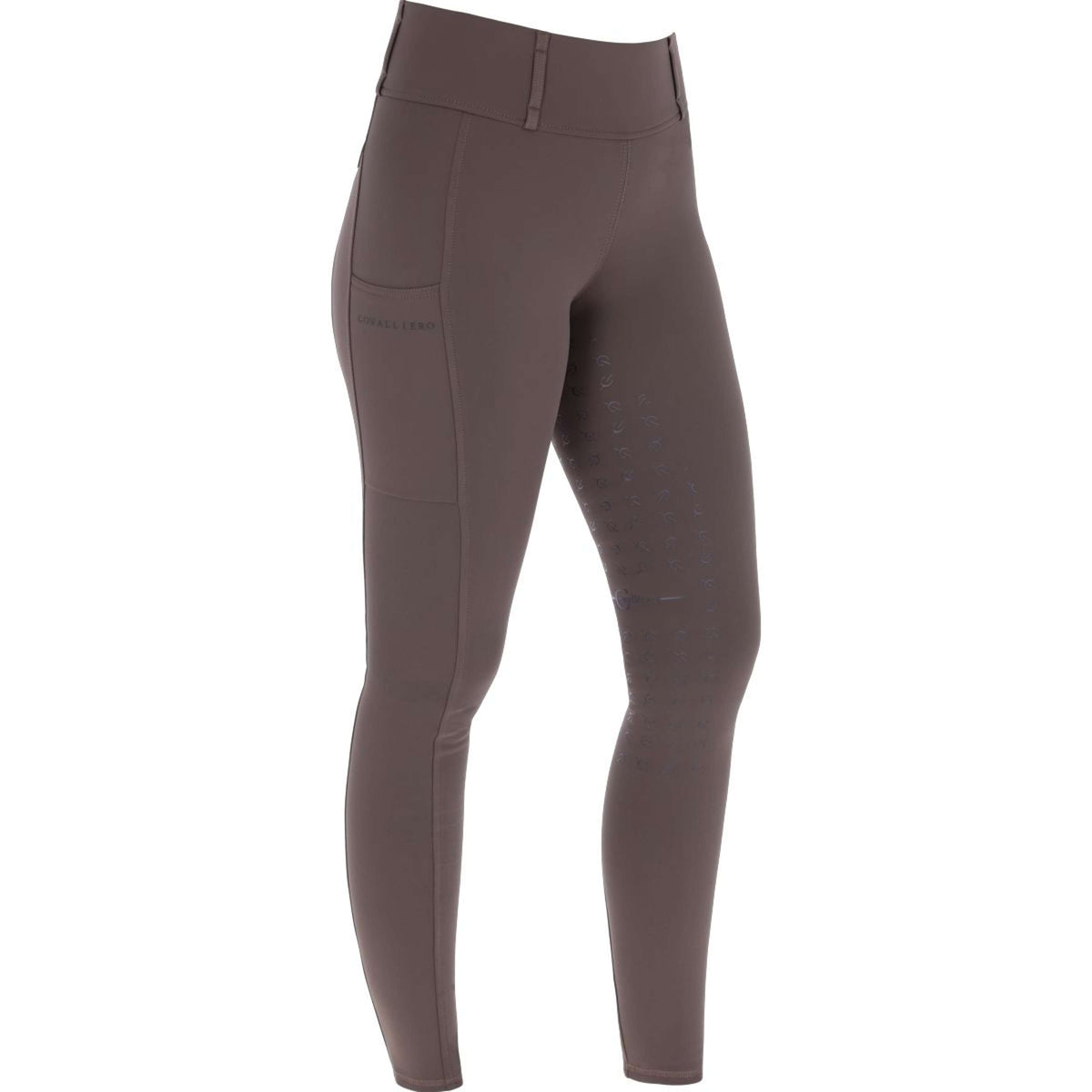 Covalliero Legging d'Équitation AW24 Full Grip Café-Marron