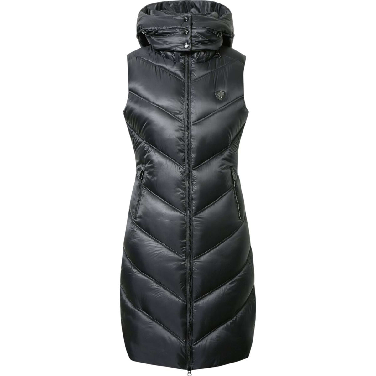 Covalliero Gilet Sans Manches AW24 Long Noir