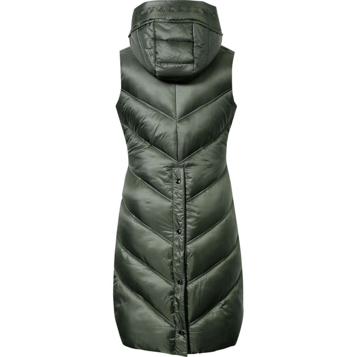 Covalliero Gilet Sans Manches AW24 Long Opal Green