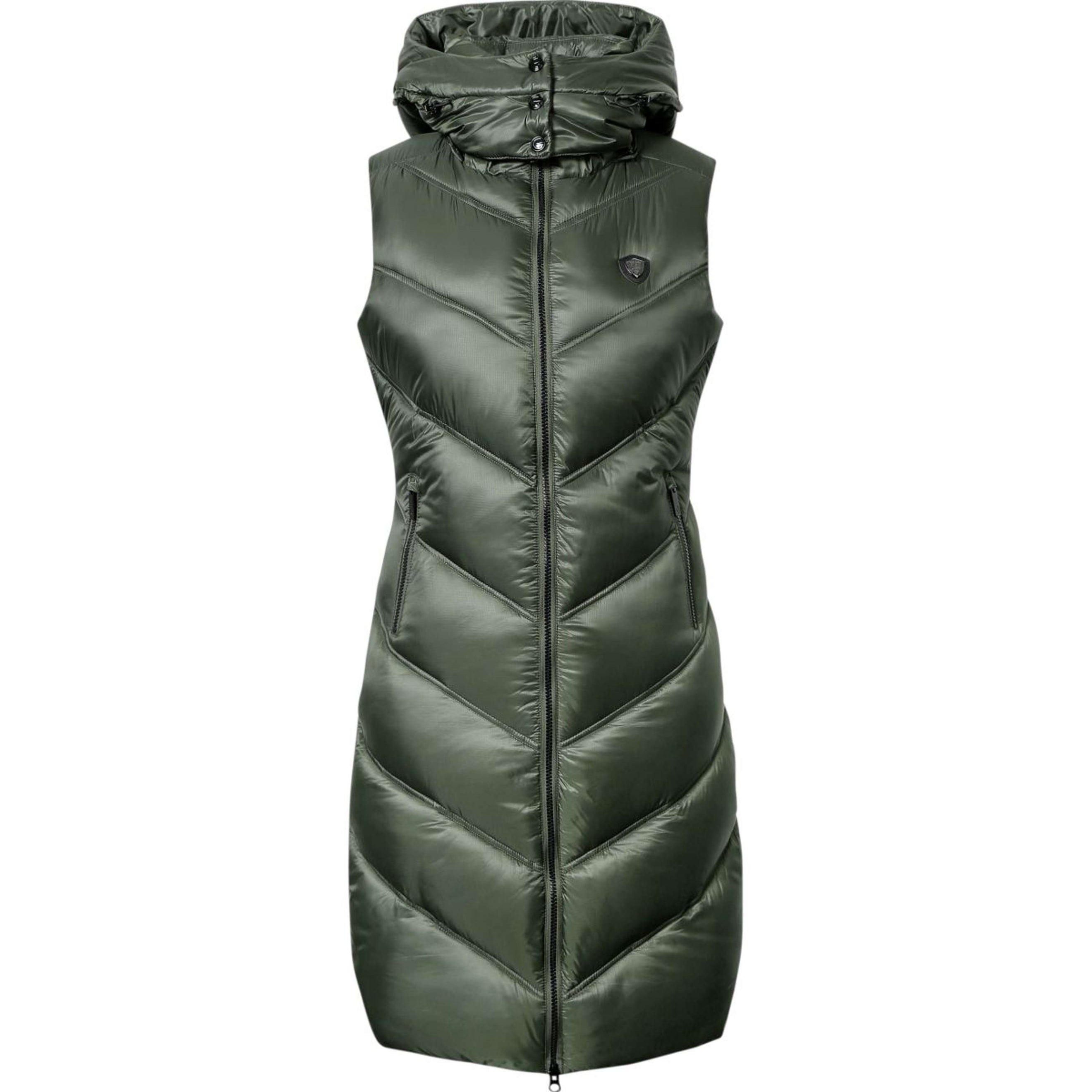 Covalliero Gilet Sans Manches AW24 Long Opal Green