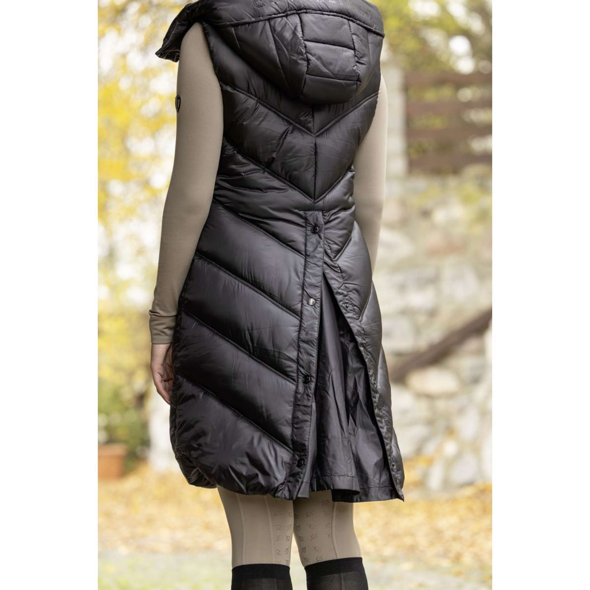 Covalliero Gilet Sans Manches AW24 Long Noir