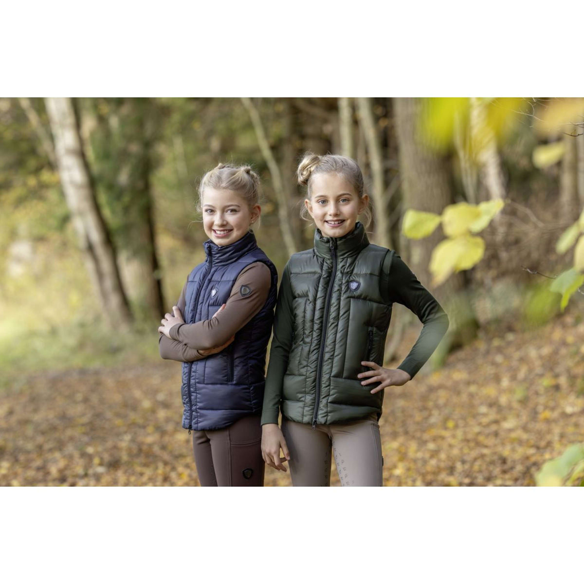 Covalliero Gilet Sans Manches AW24 Enfants Opal Green