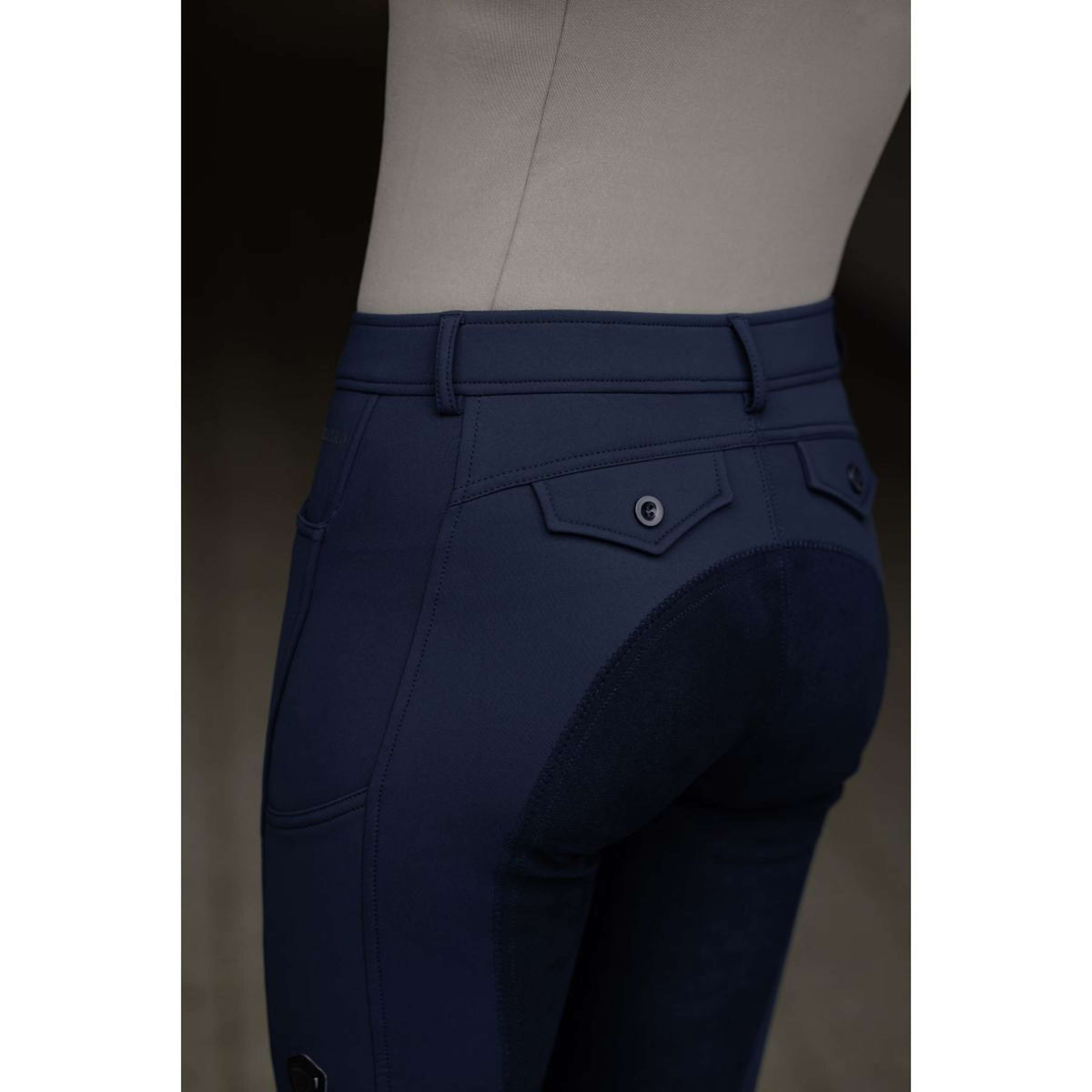 Covalliero Pantalon d'Équitation AW24 Full Grip Marin foncé