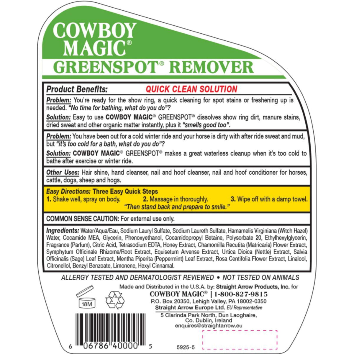 Cowboy Magic Greenspot Remover