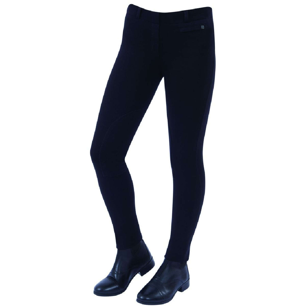 Dublin Breeches Kidss Supa Fit Pull On Knee Patch Noir