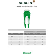 Dublin Breeches Kidss Supa Fit Pull On Knee Patch Noir