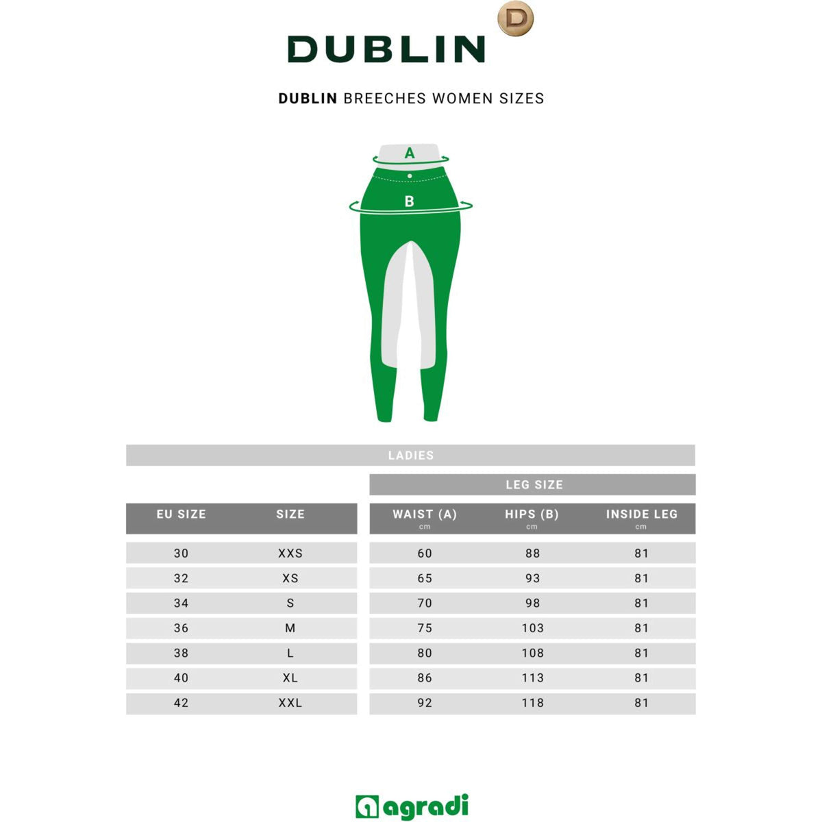 Dublin Breeches Supa-Fit Gel Full Seat Jodhpur Marin