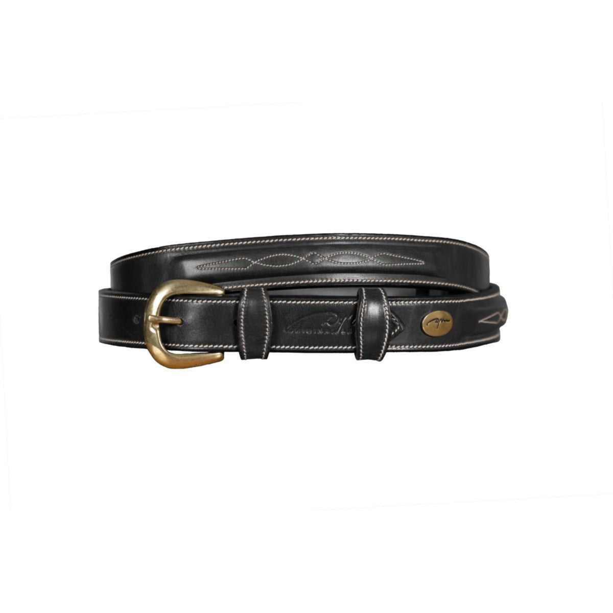 Dyon Ceinture Fancy Cuir Noir