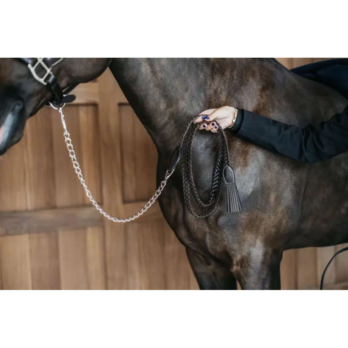 Dyon Corde pour Licol avec Chaîne Marron