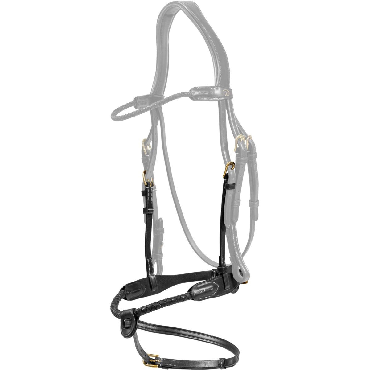 Dyon Muserolle Flash Tressé Noir