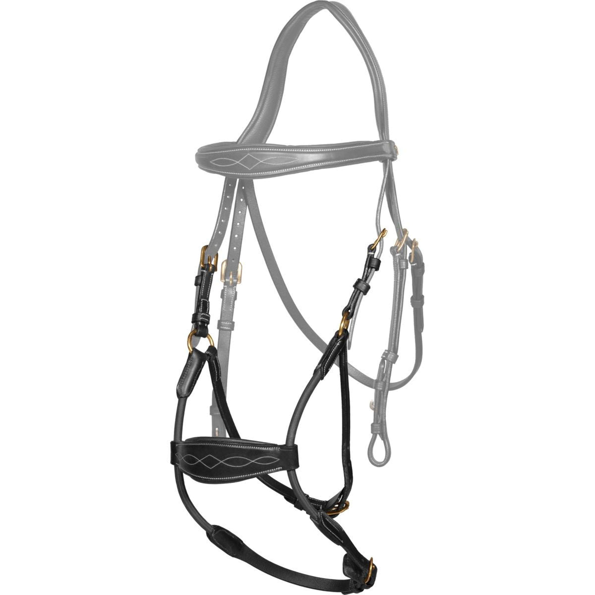 Dyon Muserolle Hybrid Élastique Noir