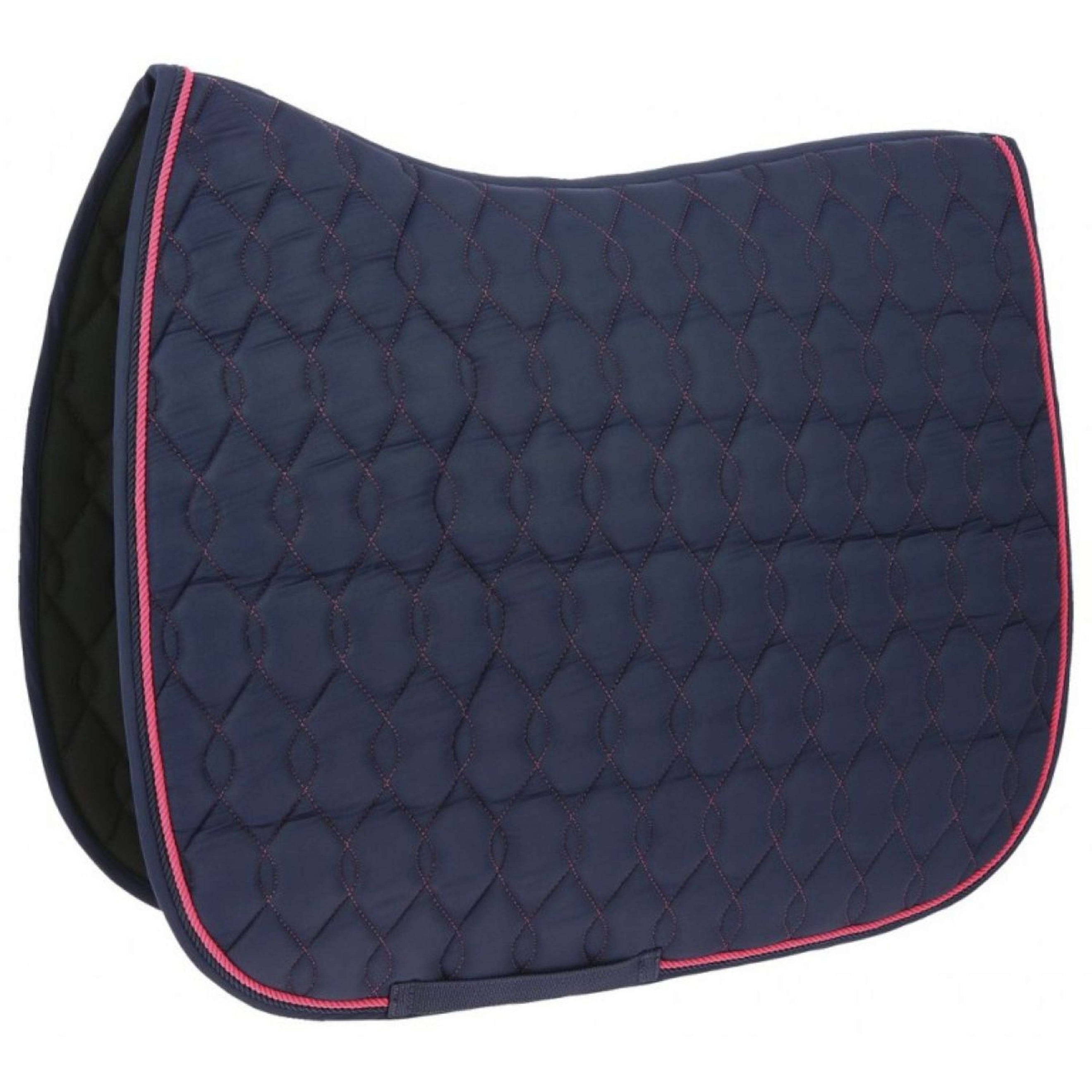 EQUITHÈME Tapis de Selle Double Rope Dressage Navy/Rose