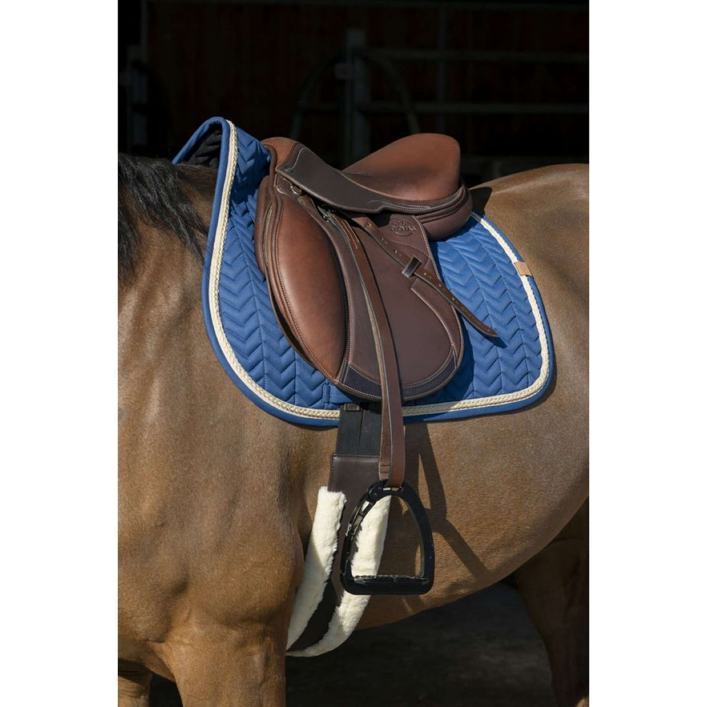 EQUITHÈME Tapis de Selle Softy Jumping Petrol