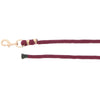 Norton Corde pour Licol Vague Bordeaux/Or Rose