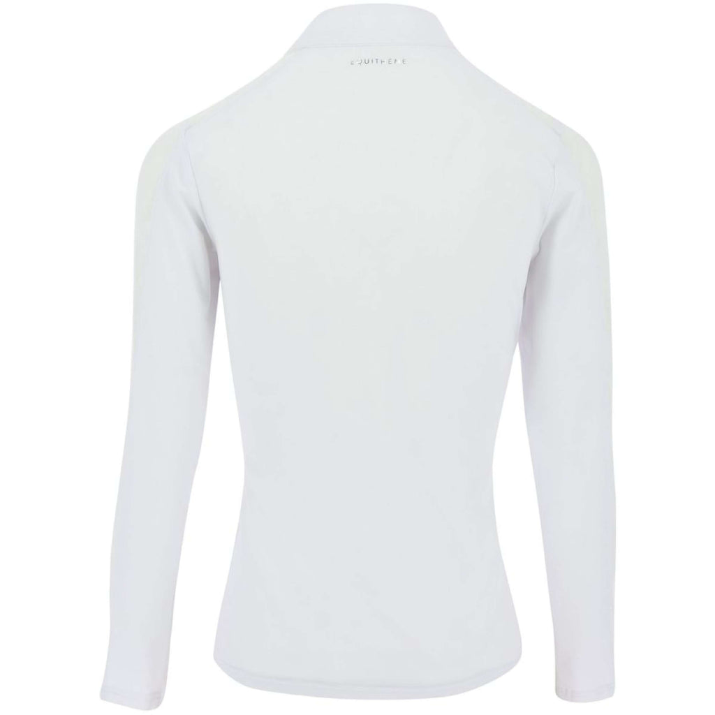 EQUITHÈME T-shirt de Concours Pekin Longues Manches Blanc