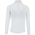 EQUITHÈME T-shirt de Concours Pekin Longues Manches Blanc