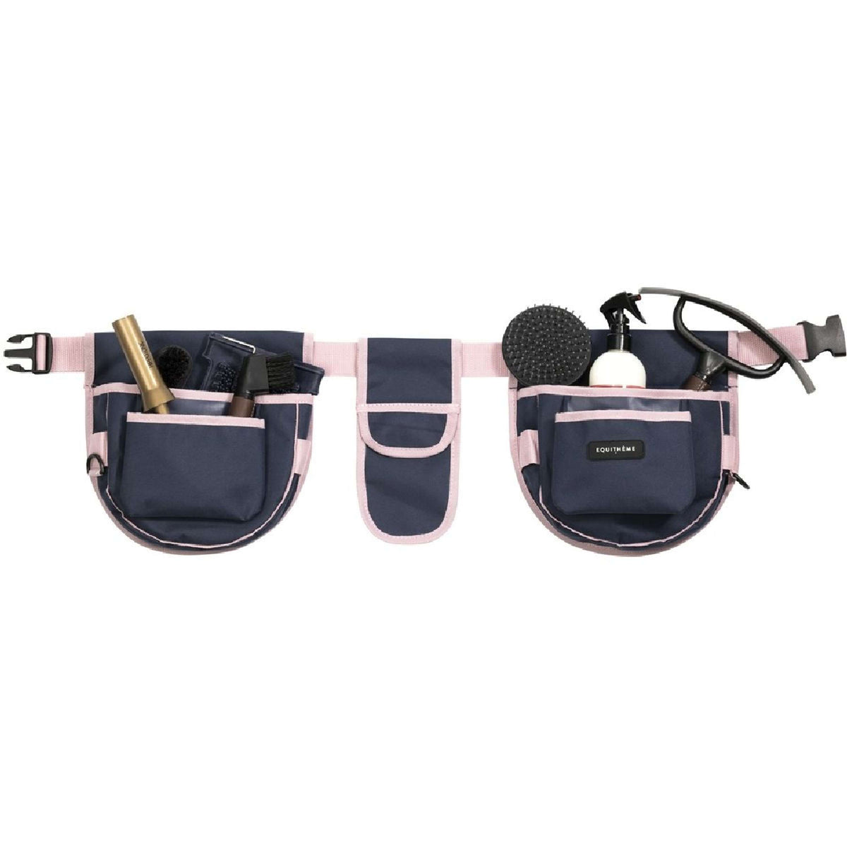 EQUITHÈME Ceinture Pansage Navy/Rose