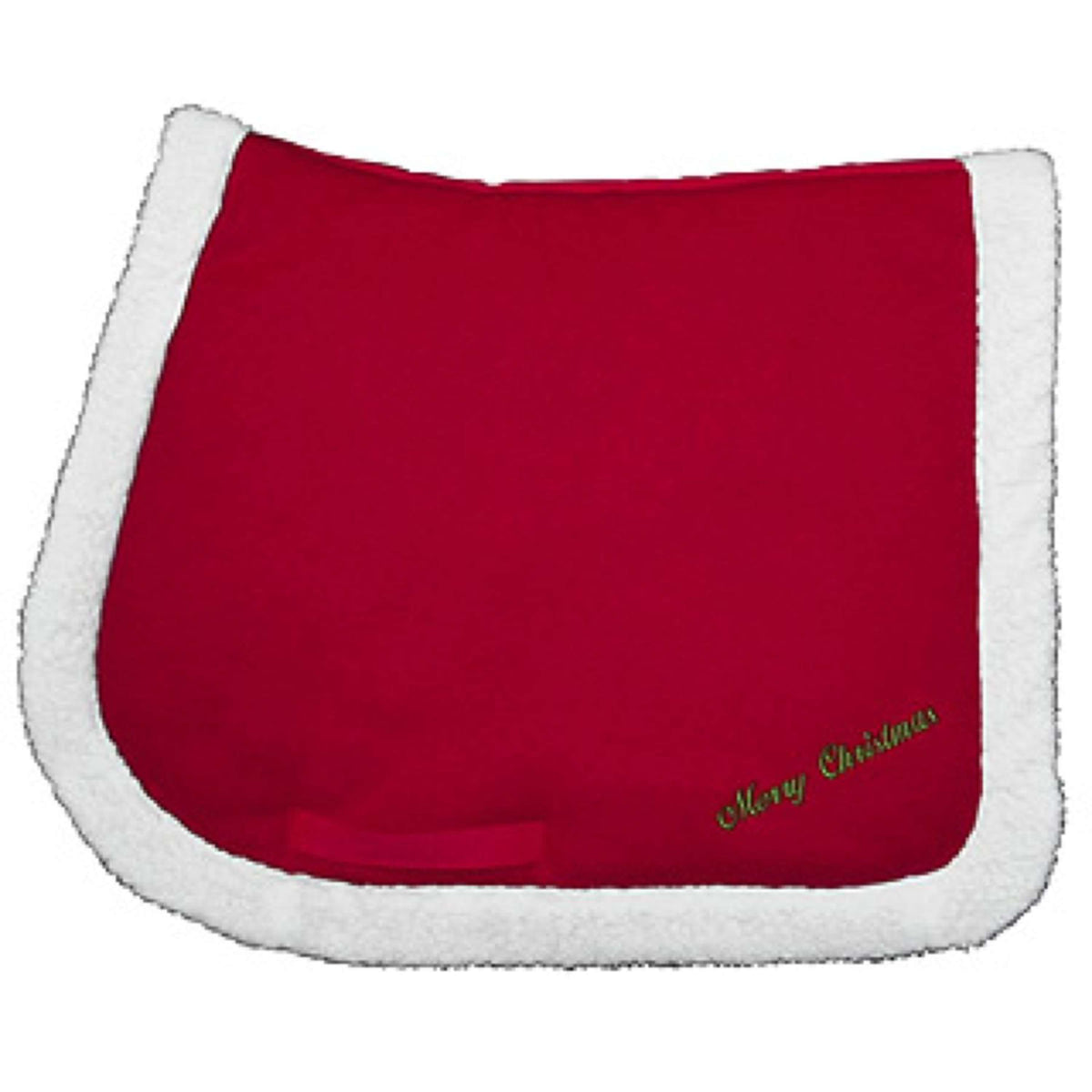 EQUITHÈME Tapis de Selle Noël Rouge