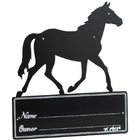 Hippotonic Plaque de Nom Cheval Noir