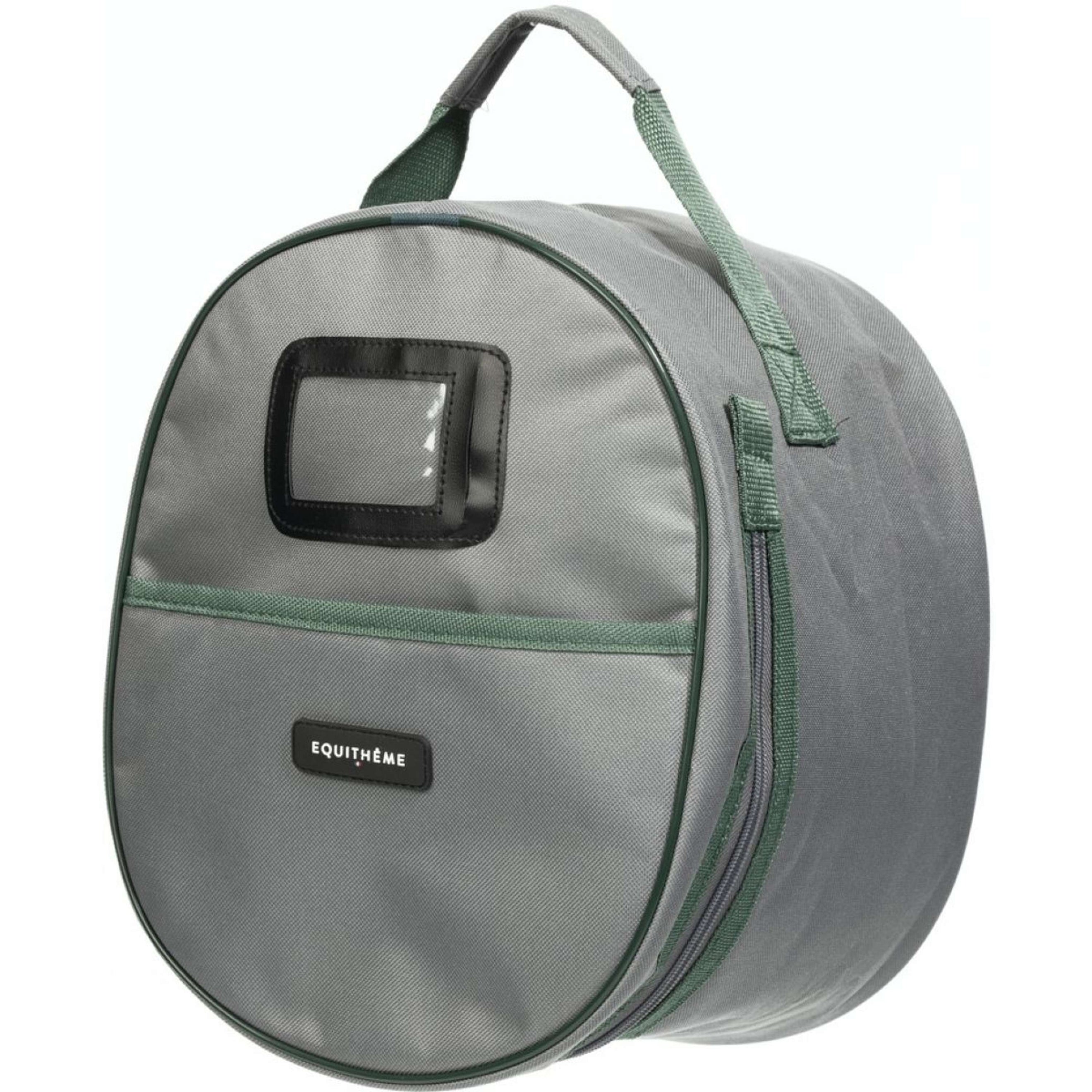 EQUITHÈME Sac à Bombe Gris/vert