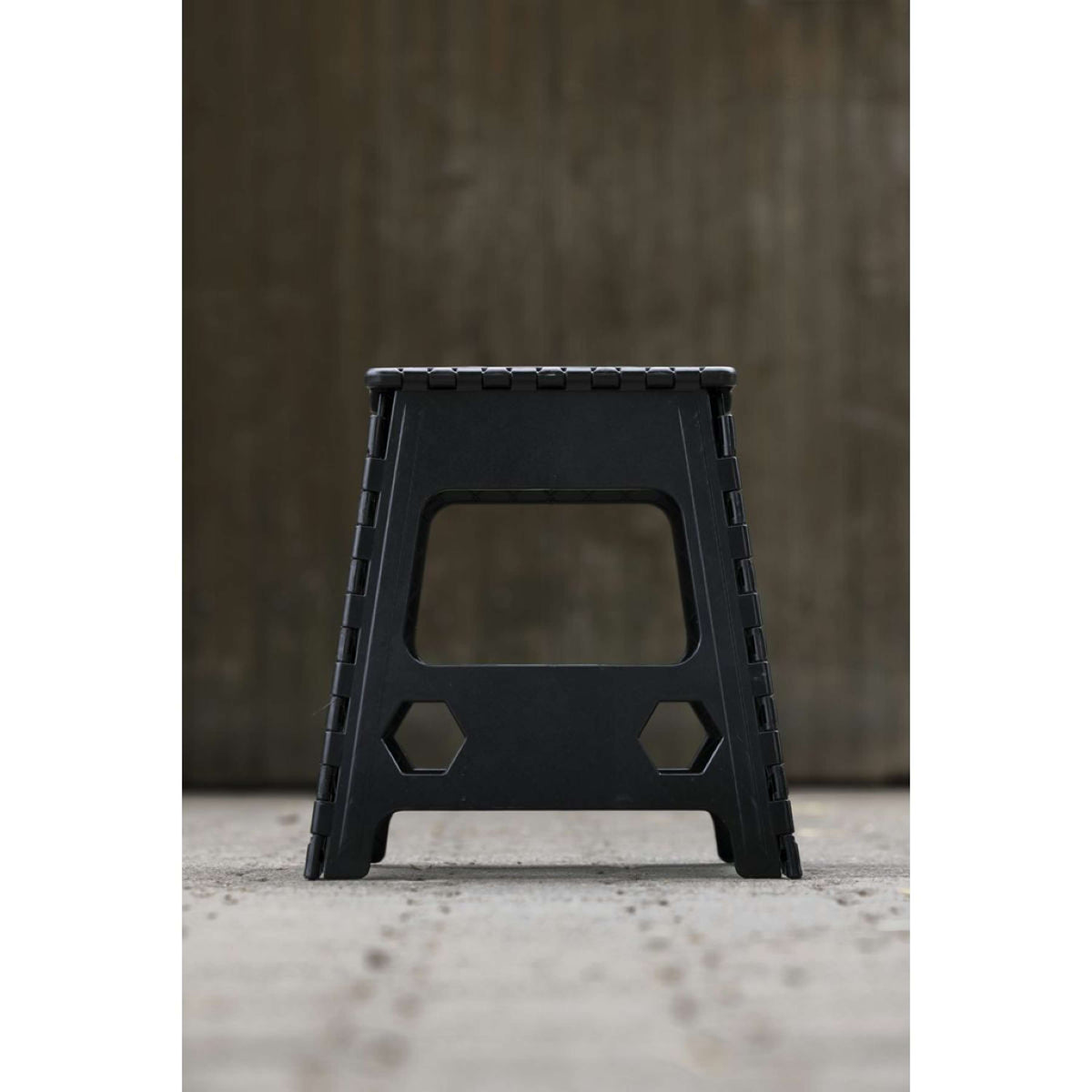 Hippotonic Tabouret/Marche-Pied Pliant Noir/Gris