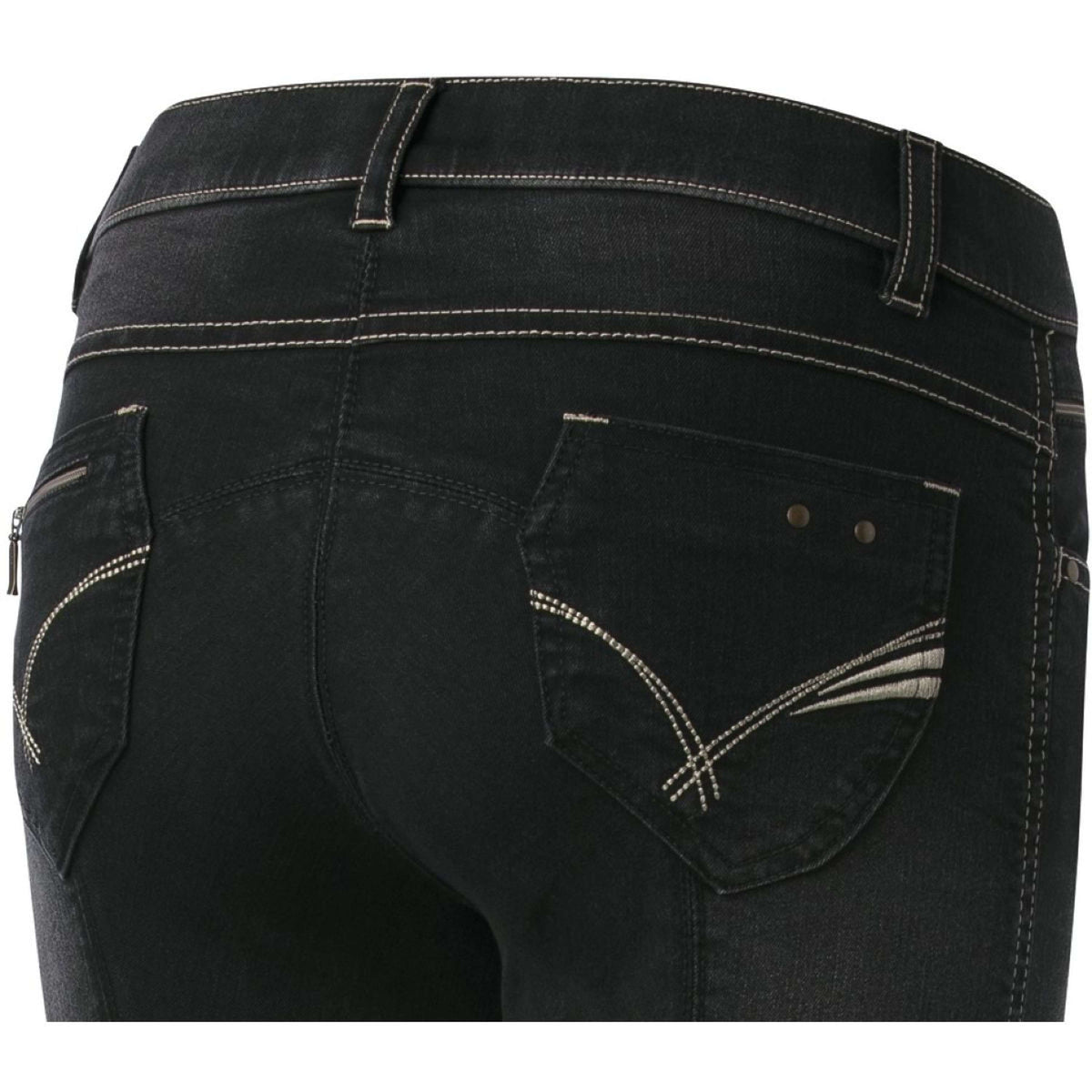 EQUITHÈME Pantalon d'Équitation Texas Enfants Noir