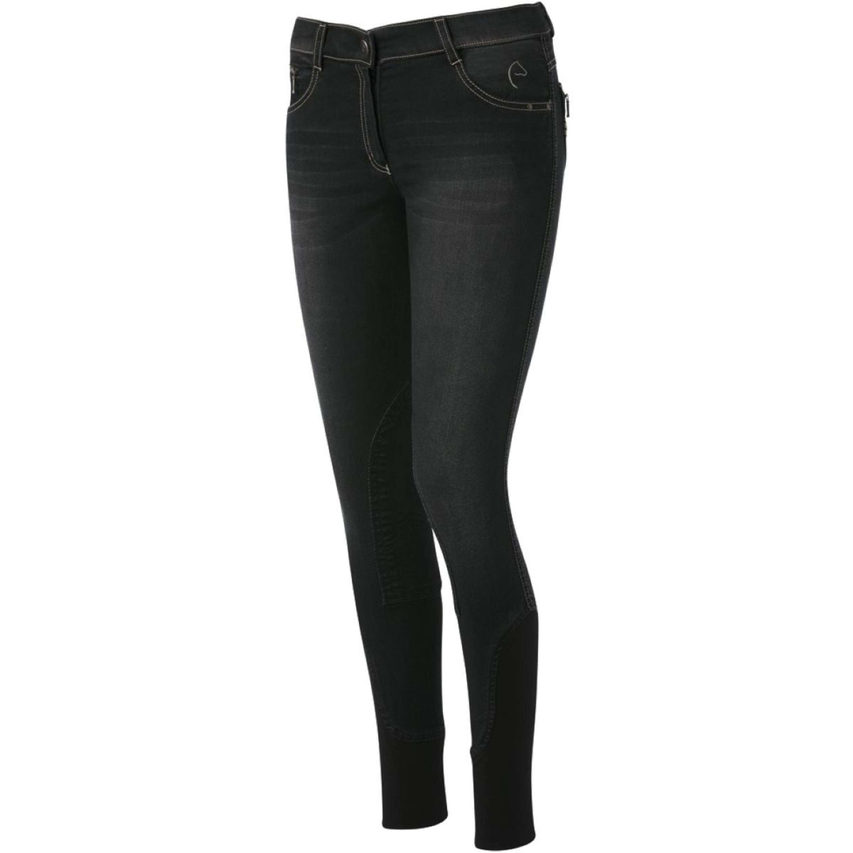 EQUITHÈME Pantalon d'Équitation Texas Enfants Noir