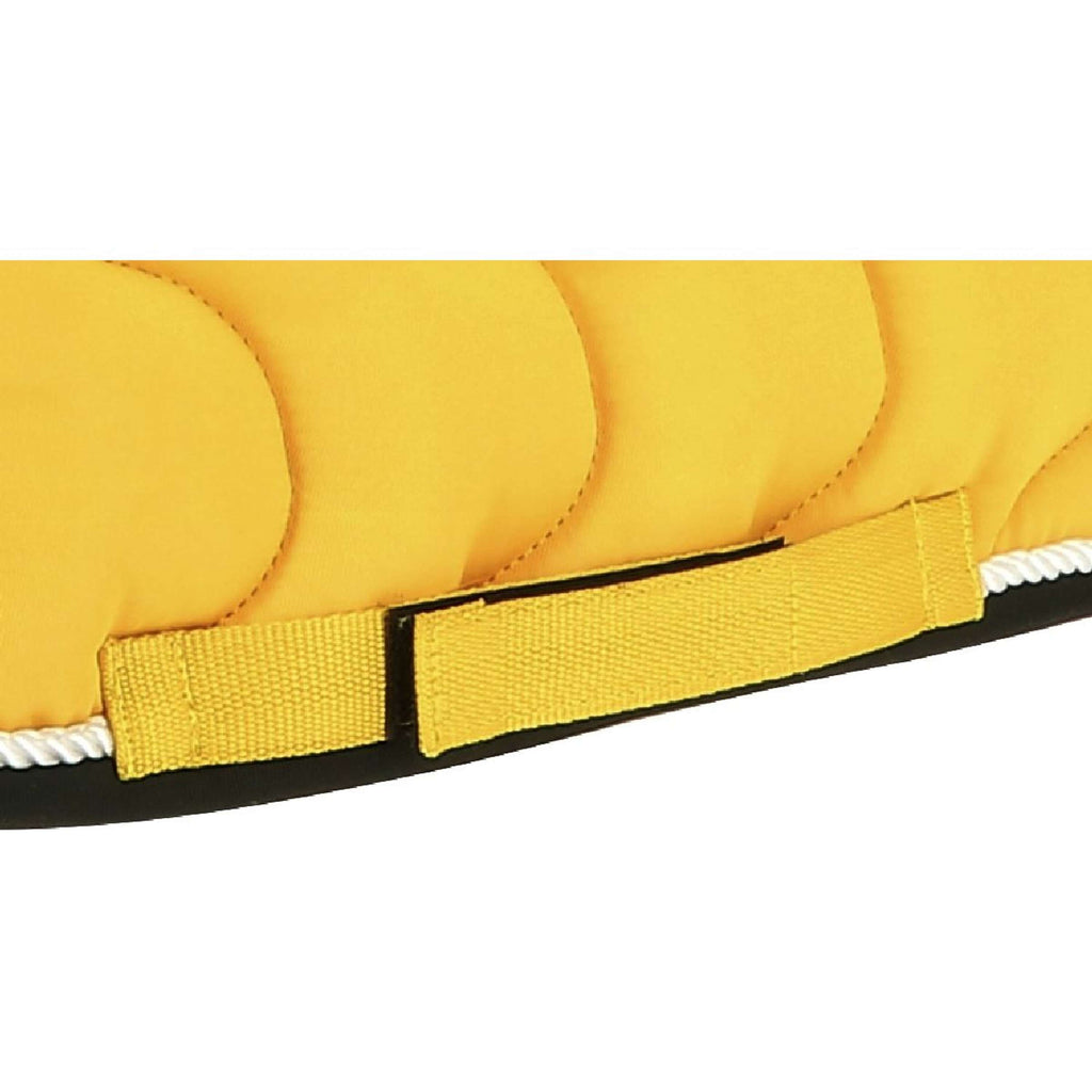 EQUITHÈME Tapis de Selle Polyfun Polyvalent Jaune/Noire