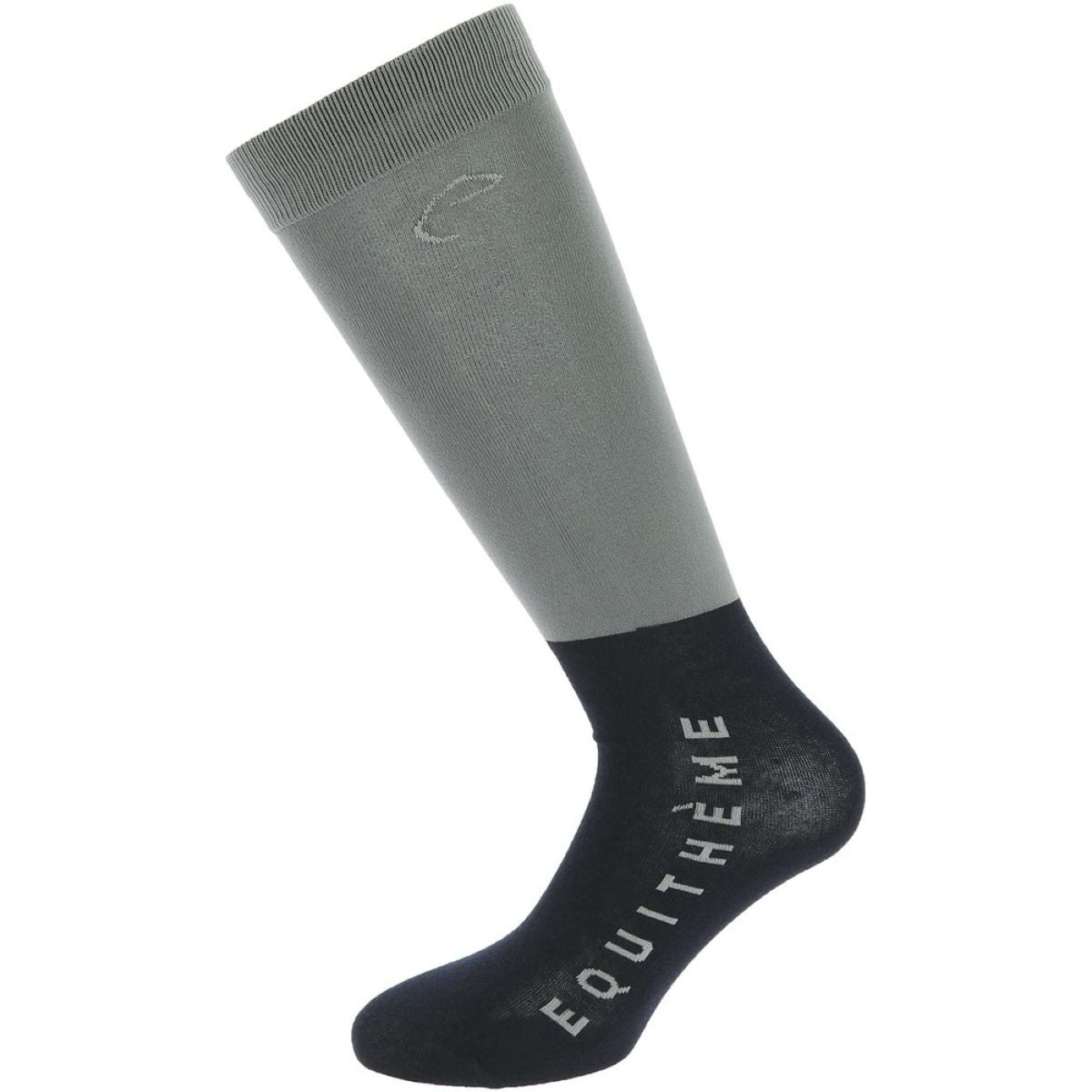 EQUITHÈME Chaussettes d'Équitation Compet Gris/Bleu Marine