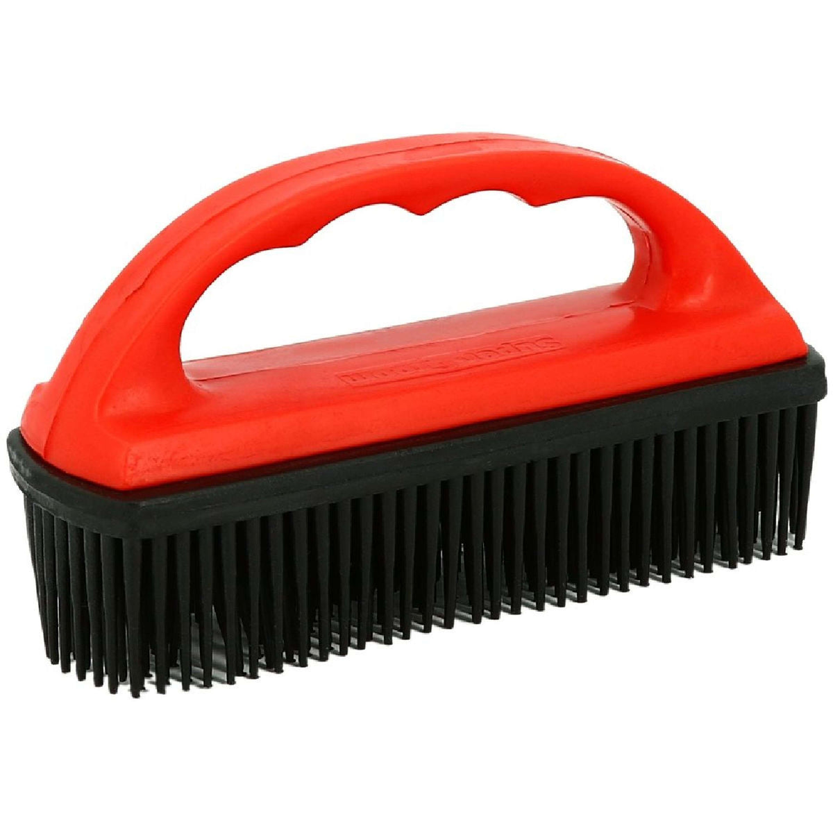 Hippotonic Brosse en Caoutchouc Rouge/Noir