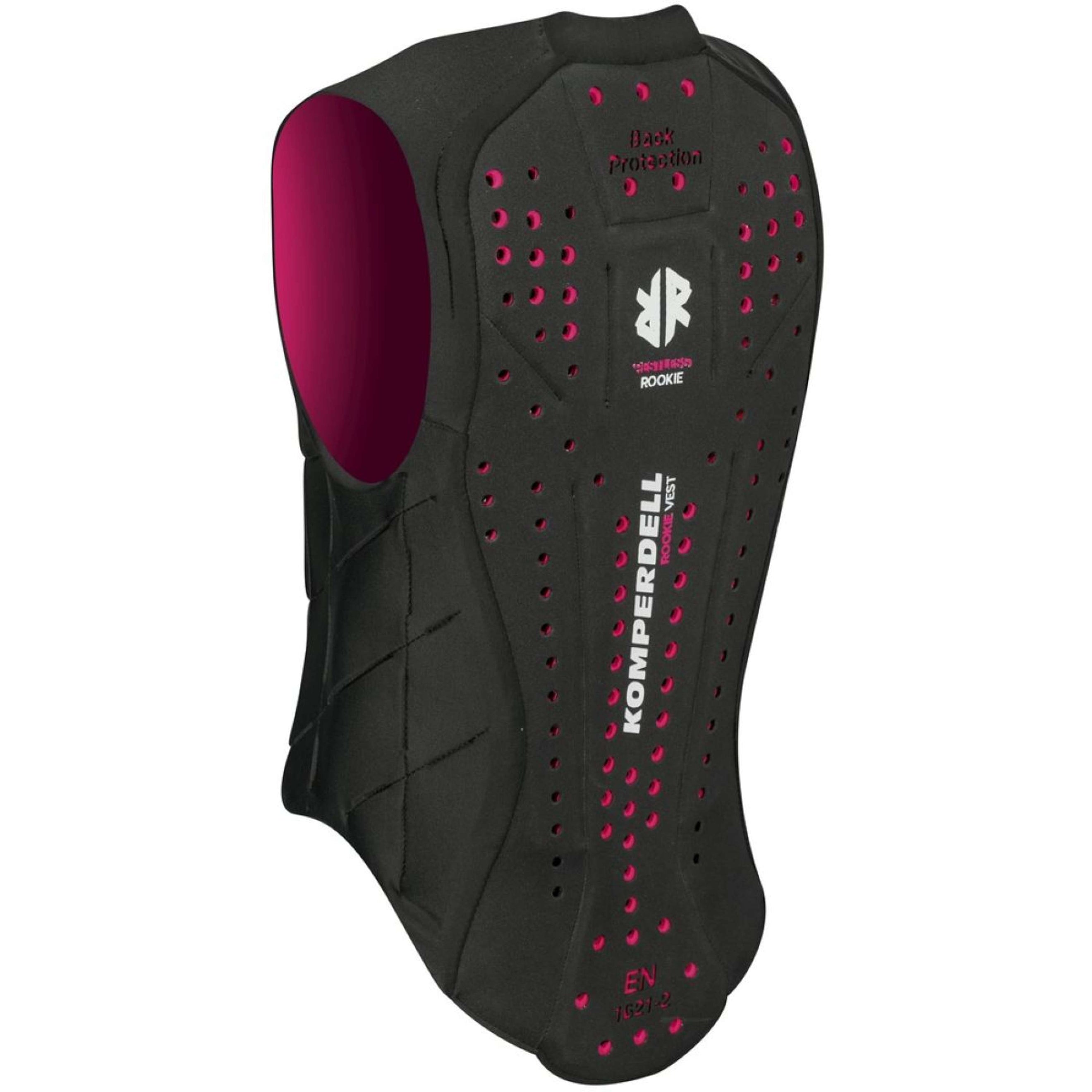 Komperdell Gilet de Protection Junior Noir/Fuchsia