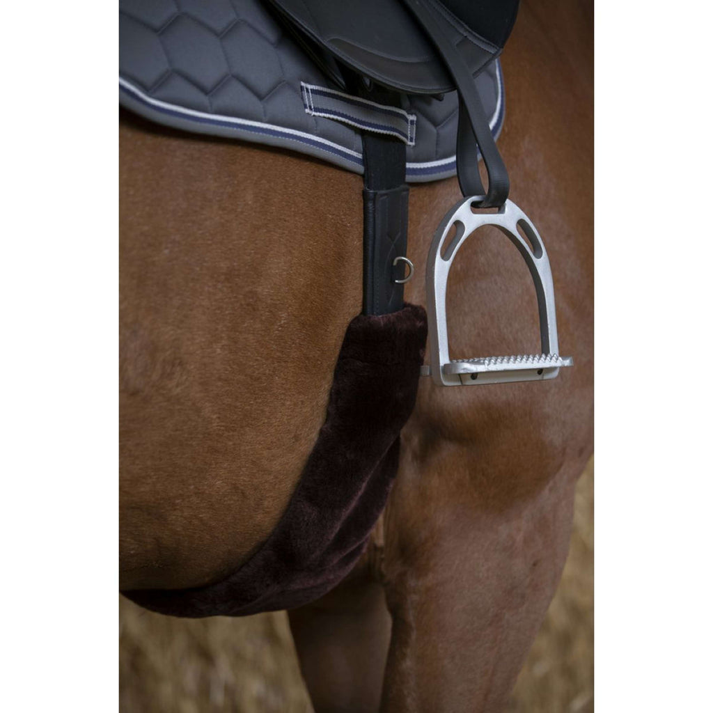 EQUITHÈME Fourrure de Sangle Teddy Marron