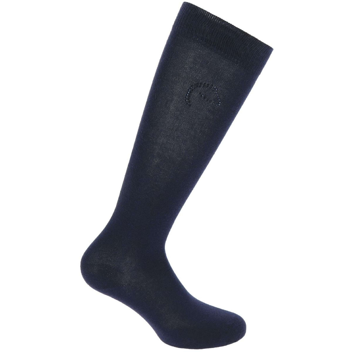 EQUITHÈME Chaussettes Logo Marine Bleu