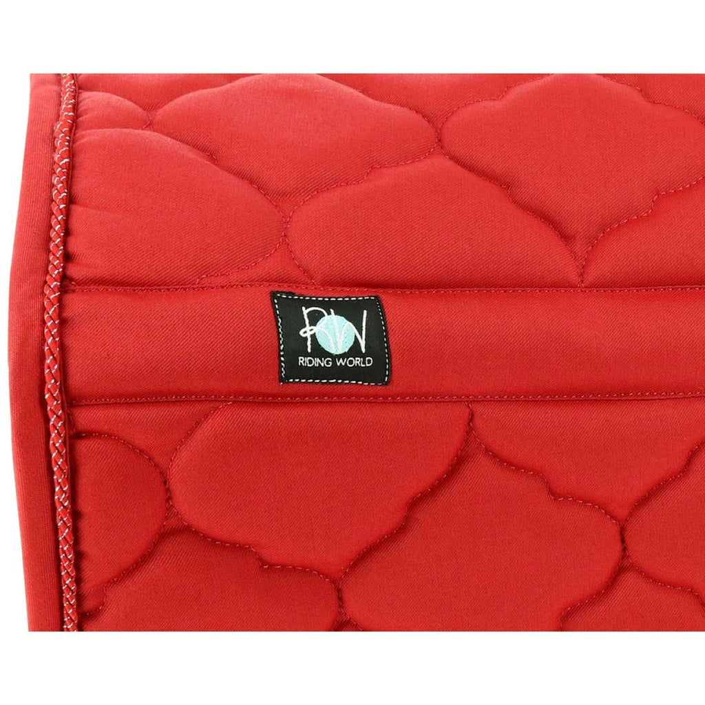 Riding World Tapis de Selle Rope Rouge