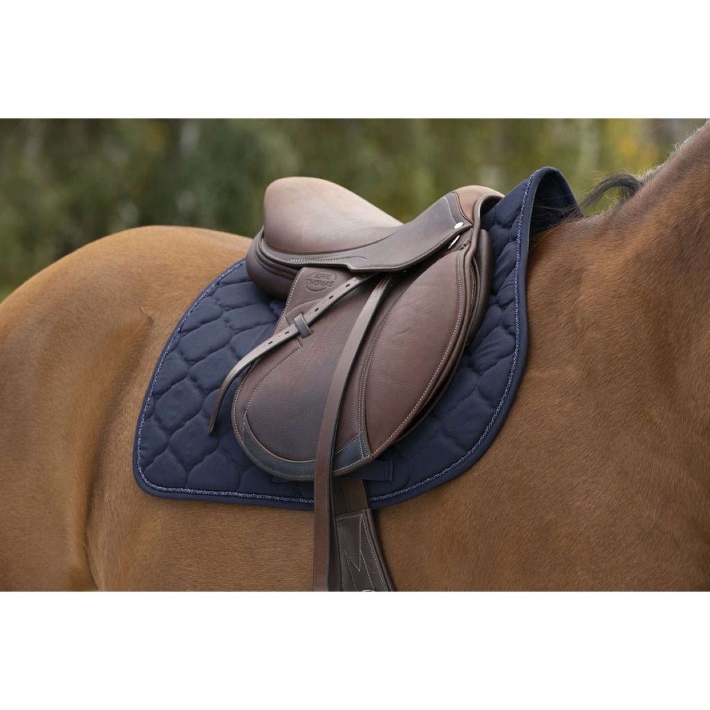 Riding World Tapis de Selle Rope Marin