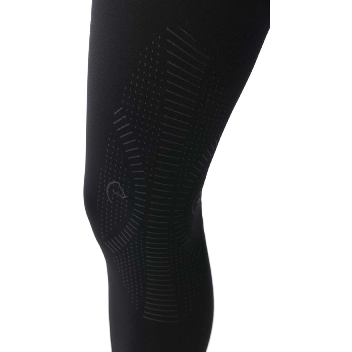 EQUITHÈME Legging d'Équitation Tea Pull-On Silicone Genouillères Noir/Jeans