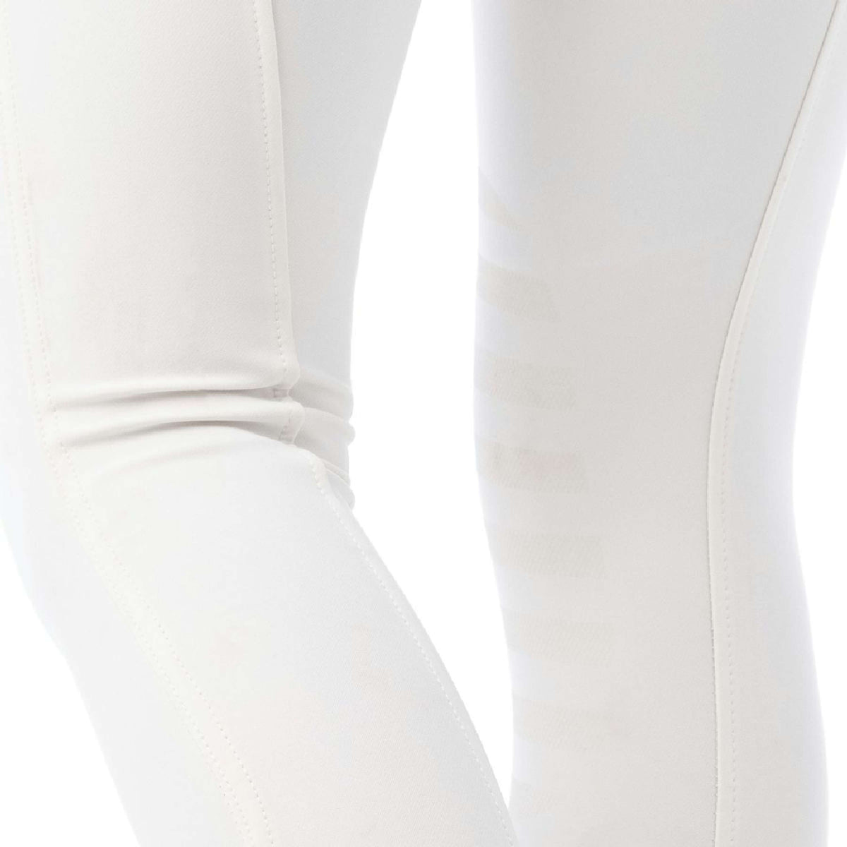 EQUITHÈME Pantalon d'Équitation Safir Silicone Genouillères Blanc/Bleu