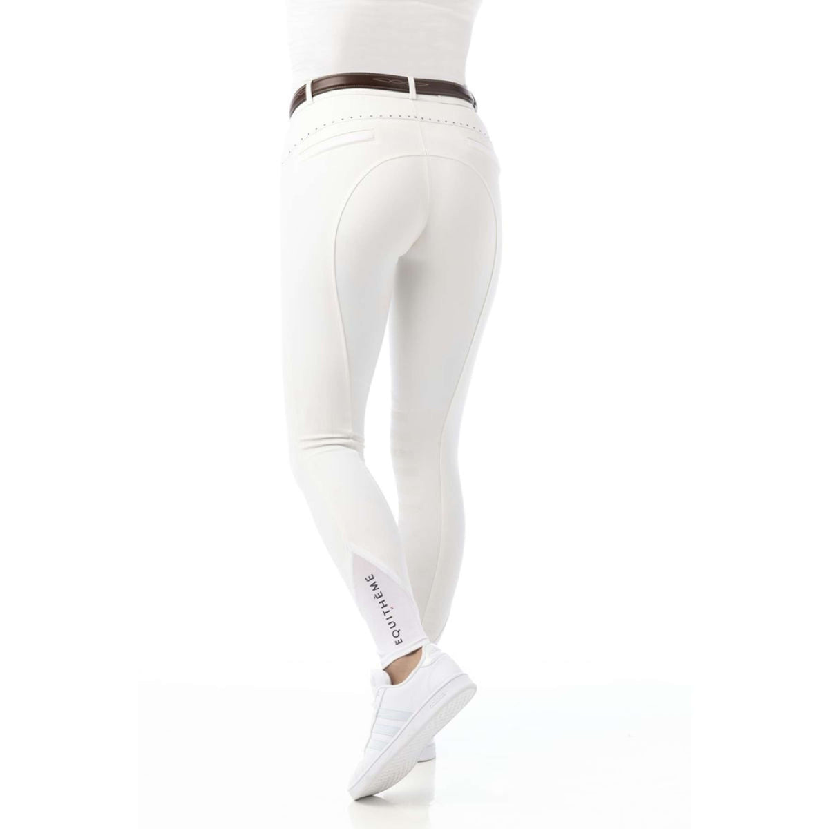 EQUITHÈME Pantalon d'Équitation Safir Enfants Blanc/Bleu